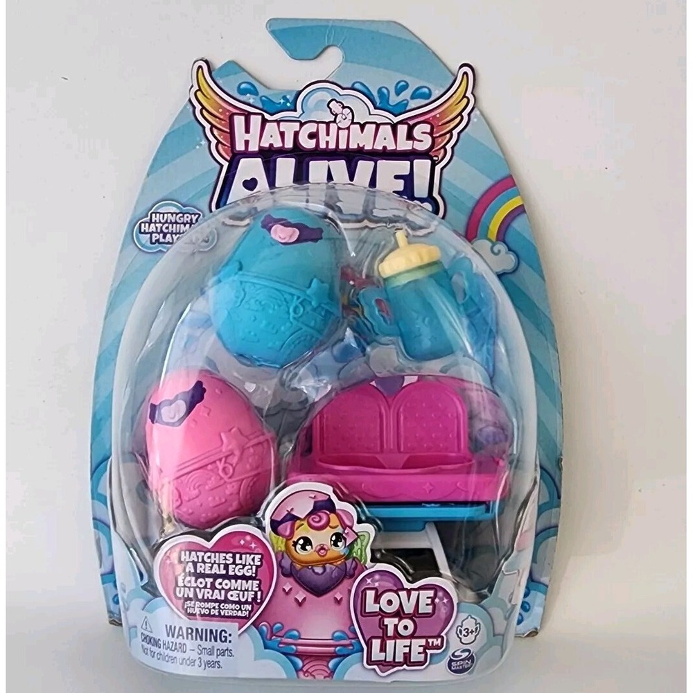 Hatchimals Alive, Hatch N' Stroll Playset with Stroller Toy & 2 Mini Figures NEW